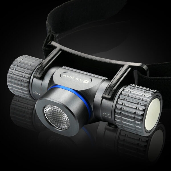 Ładowalna latarka czołowa LED everActive HL-1100R Force