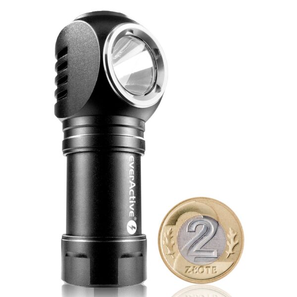 Ładowalna latarka ręczna/czołowa LED everActive FL-55R Dripple