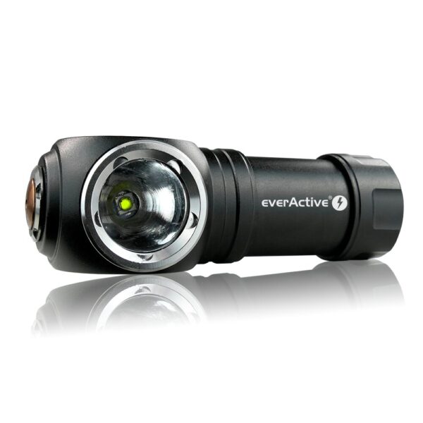 Ładowalna latarka ręczna/czołowa LED everActive FL-55R Dripple