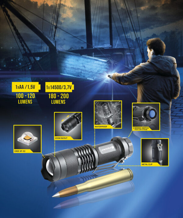 latarka-reczna-diodowa-led-everactive-fl-180-bullet-z-dioda-cree-xp-e2-10 Latarka ręczna LED everActive FL-180 Bullet CREE XP-E2
