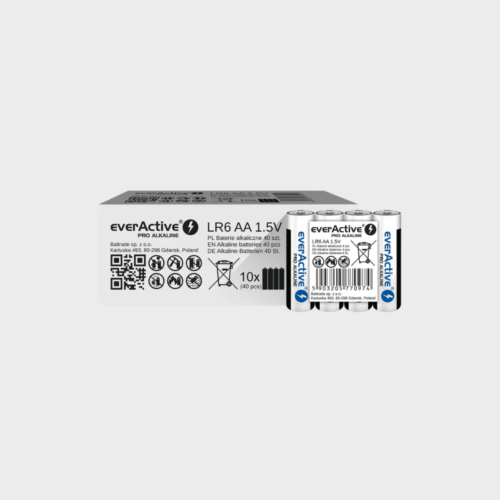 Baterie alkaliczne AA LR6 everActive Pro Alkaline — 40 szt. (kartonik)