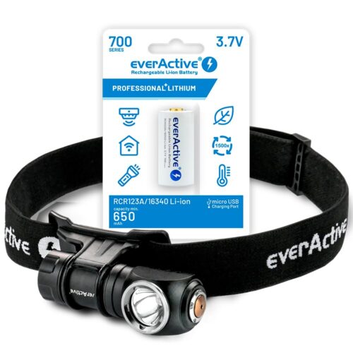 ZESTAW Latarka everActive FL-55R Dripple + Akumulator 16340 700mAh